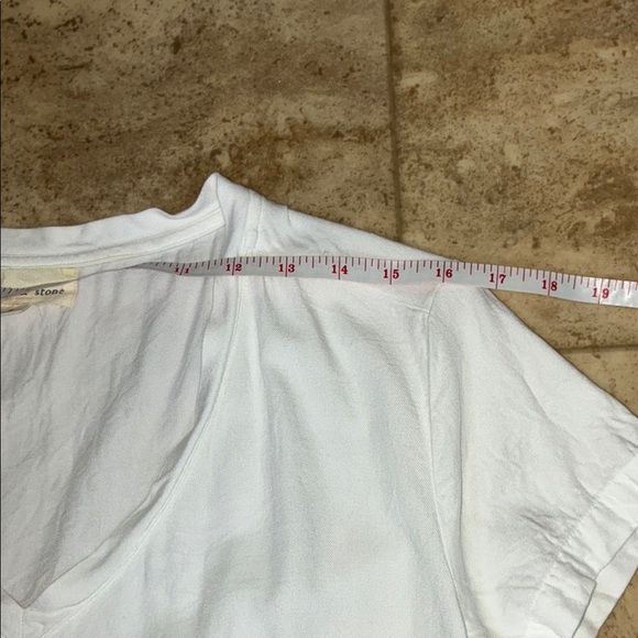 Cloth & Stone White Relaxed Ruffled Tee - Picture 7 of 9